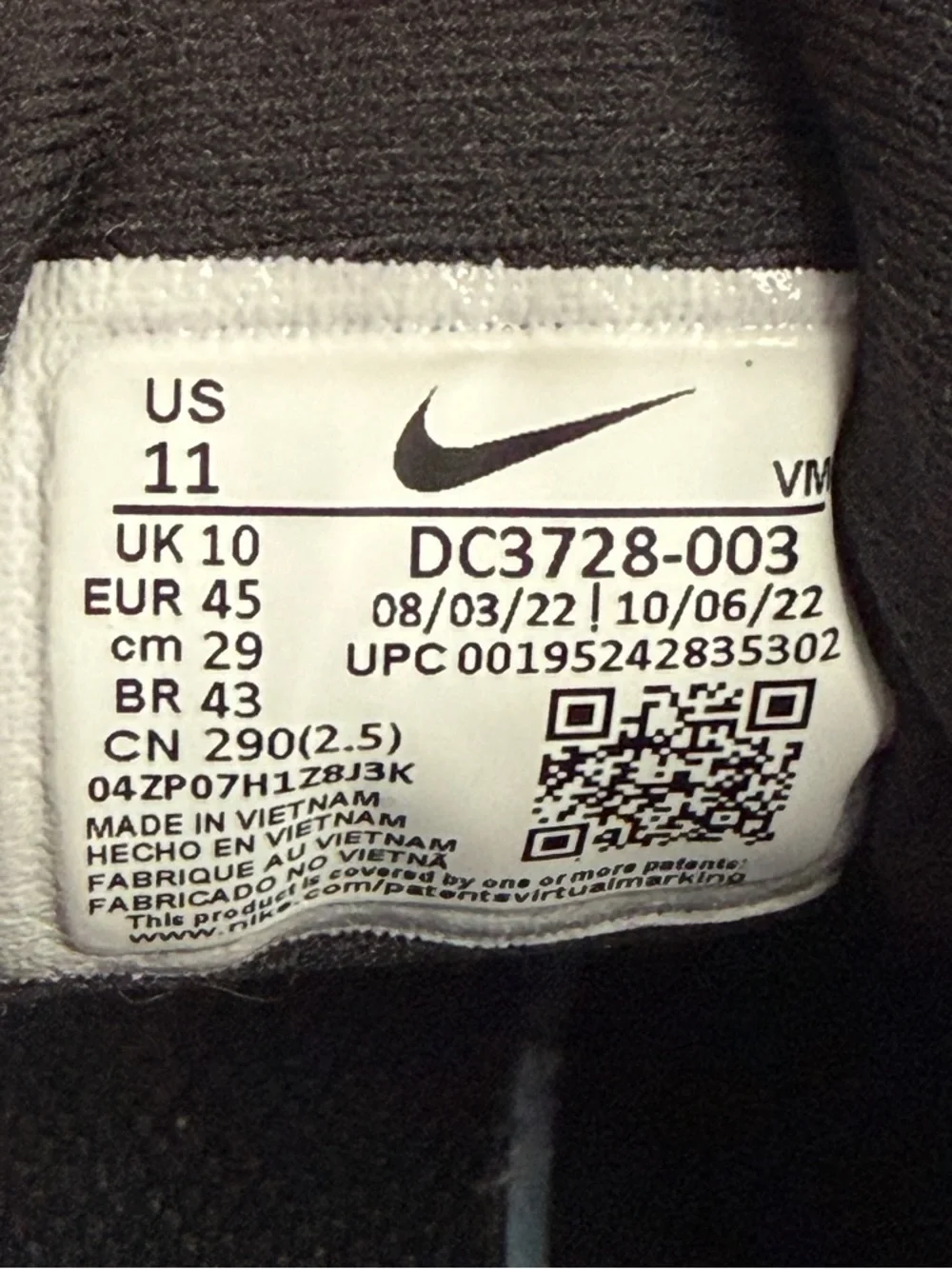 Nike Revolution 6 NN Men's Shoes Athletic Sneakers Black White Size 11